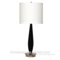 hight quality products and best price black resin modern table lamp/desk light for modern hotel